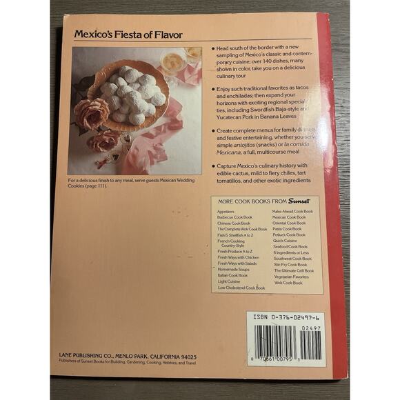 Lot 3 Sunset Mexican Cook Book Paperbacks Vintage 1969–1990 Classic Recipes - Picture 9 of 10